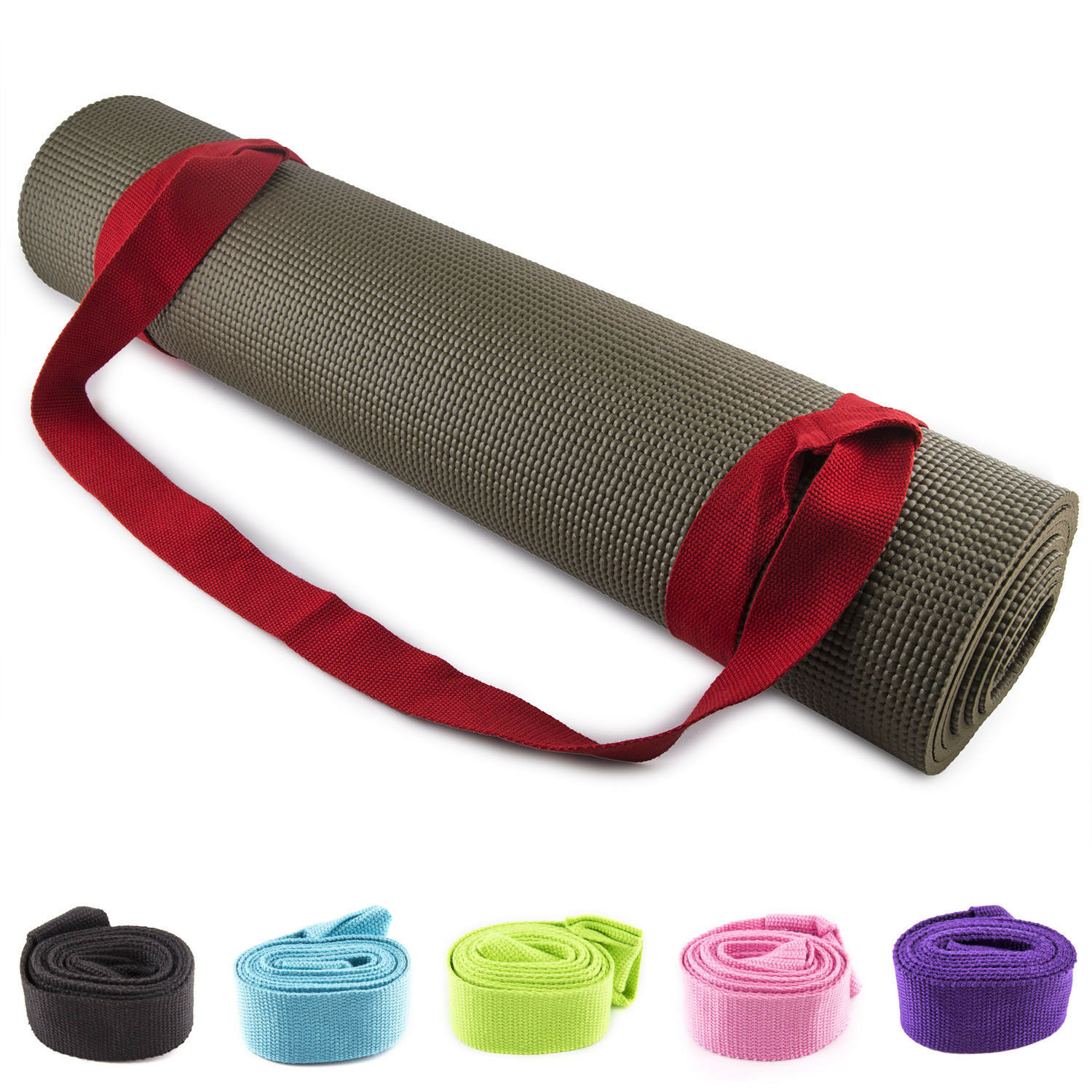 FIT SPIRIT Exercise Yoga Mat Gym Bag with 2 Cargo Pockets